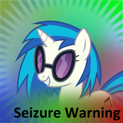 Size: 1024x1024 | Tagged: safe, imported from derpibooru, dj pon-3, vinyl scratch, derpibooru, meta, meta:seizure warning, recursion, spoilered image joke