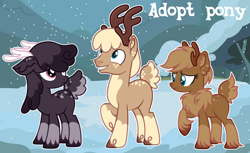 Size: 1280x784 | Tagged: safe, artist:vi45, imported from derpibooru, oc, oc only, deer, reindeer, female, male