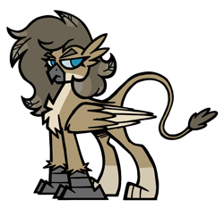 Size: 1056x985 | Tagged: safe, artist:ccrystalonyxx, imported from derpibooru, oc, oc only, griffon, commission, solo, unamused