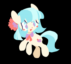 Size: 452x409 | Tagged: safe, artist:squilko, imported from derpibooru, coco pommel, earth pony, pony, black background, simple background, solo