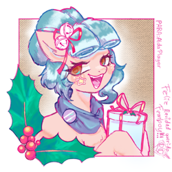 Size: 1080x1080 | Tagged: safe, artist:flower-black, imported from derpibooru, oc, oc:aldaplayer, christmas, holiday