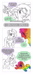 Size: 1828x4096 | Tagged: safe, artist:opalacorn, imported from derpibooru, oc, oc only, oc:gryph xander, oc:parallel pop, pegasus, pony, unicorn, comic, dialogue, duo, duo male and female, female, goggles, goggles on head, horn, male, mare, partial color, simple background, speech bubble, stallion, white background