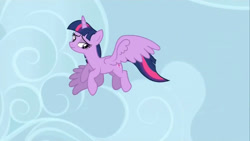 Size: 1280x720 | Tagged: safe, imported from derpibooru, screencap, twilight sparkle, alicorn, princess twilight sparkle (episode), female, flying, my little pony, solo, twilight sparkle (alicorn)