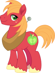 Size: 1354x1800 | Tagged: safe, artist:cloudy glow, imported from derpibooru, big macintosh, earth pony, pony, male, movie accurate, simple background, solo, stallion, transparent background, vector