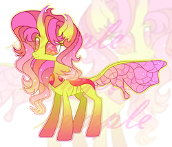 Size: 3396x2900 | Tagged: safe, artist:anno酱w, imported from derpibooru, oc, oc only, changedling, changeling, adoptable, adopted offspring, base used, changeling oc, interspecies offspring, offspring, outline, parent:sunset shimmer, parent:thorax, parents:thorashimmer, solo, watermark, zoom layer