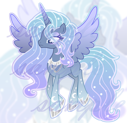 Size: 2088x2014 | Tagged: safe, artist:anno酱w, imported from derpibooru, oc, oc only, alicorn, pony, adoptable, adopted offspring, base used, ethereal mane, eyelashes, eyeshadow, flying, hoof shoes, horn, jewelry, magical lesbian spawn, makeup, necklace, offspring, outline, parent:princess luna, parent:trixie, parents:luxie, princess, solo, spread wings, starry mane, watermark, wings, zoom layer