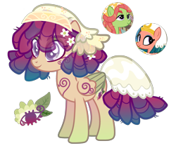 Size: 2565x2166 | Tagged: safe, artist:anno酱w, imported from derpibooru, oc, oc only, pegasus, pony, adoptable, base used, body markings, cutie mark, dreadlocks, egyptian, egyptian pony, facial markings, flower, flower in hair, magical lesbian spawn, offspring, parent:somnambula, parent:tree hugger, simple background, solo, transparent background, veil