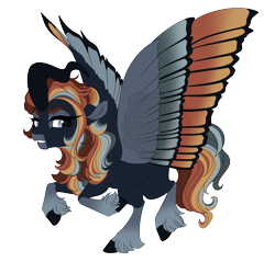 Size: 4600x4400 | Tagged: safe, artist:gigason, imported from derpibooru, oc, oc:mountain ash, alicorn, pony, absurd resolution, colored wings, multicolored wings, simple background, solo, transparent background, wings