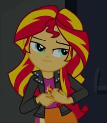 Size: 529x607 | Tagged: safe, imported from derpibooru, screencap, sunset shimmer, equestria girls, croppe, my little pony equestria girls: rainbow rocks, solo