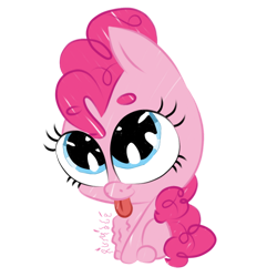 Size: 828x828 | Tagged: safe, artist:chikinnooget, imported from derpibooru, pinkie pie, earth pony, female, simple background, transparent background