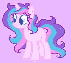 Size: 650x570 | Tagged: safe, anonymous artist, imported from derpibooru, star dreams, unicorn, horn, parent:princess celestia, show accurate, solo, sparkles, sparkly mane