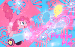 Size: 1900x1200 | Tagged: safe, artist:mlartspecter, artist:otfor2, imported from derpibooru, pinkie pie, earth pony, pony, cutie mark, female, mare, party cannon, wallpaper