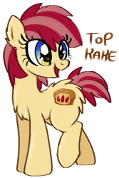 Size: 391x585 | Tagged: safe, artist:muffinz, imported from derpibooru, oc, oc only, pony, food, kek, muffin, ponified, snow, snowpony, solo, top kek