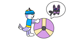 Size: 681x400 | Tagged: safe, artist:frdea, imported from derpibooru, twilight sparkle, lucario, semi-anthro, ball, everest (paw patrol), morph ball, paw patrol, pokefied, pokémon, species swap, twiball, twilicario