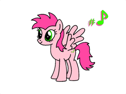 Size: 960x720 | Tagged: safe, artist:lonstecation, imported from derpibooru, oc, oc only, oc:lilly willy, pegasus, pony, female, mare, music, music notes, png, simple background, solo, standing, transparent background, wings