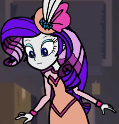 Size: 1097x1148 | Tagged: safe, artist:dragonkingamn, edit, edited screencap, imported from derpibooru, screencap, equestria girls, equestria girls series, rarity investigates: the case of the bedazzled boot, :|, clothes, cufflinks, diamond, dress, feather, hat, long dress, long skirt, long sleeves, looking down, my little pony equestria girls: choose your own ending, pillbox hat, rarity investigates: the case of the bedazzled boot: trixie, skirt