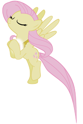 Size: 1000x1500 | Tagged: safe, artist:pageturner1988, imported from derpibooru, fluttershy, pegasus, pony, friendship is magic, element of kindness, eyes closed, female, flying, mare, my little pony, simple background, smiling, solo, spread wings, tail, transparent background, vector, wings