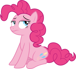 Size: 3283x3000 | Tagged: safe, artist:cloudy glow, imported from derpibooru, pinkie pie, earth pony, pony, a friend in deed, .ai available, female, mare, simple background, sitting, solo, transparent background, vector