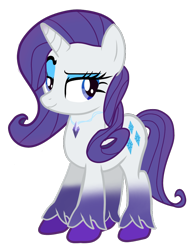 Size: 768x1024 | Tagged: safe, artist:bluemario11, imported from derpibooru, part of a set, rarity, pony, unicorn, female, redesign, simple background, solo, transparent background