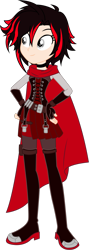 Size: 1600x4497 | Tagged: safe, imported from derpibooru, human, equestria girls, belt buckle, bullet, clothes, crossover, equestria girls-ified, ruby rose, rwby, silver eyes, simple background, solo, transparent background