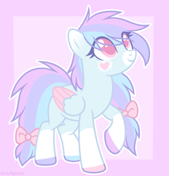 Size: 1784x1861 | Tagged: safe, artist:dreamyeevee, imported from derpibooru, oc, oc:pink hearts, pegasus, solo