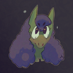 Size: 2629x2629 | Tagged: safe, artist:springpeeper, imported from derpibooru, earth pony, pony, :c, >:c, colored, curly hair, cute, doodle, frown, quick draw, random pony, simple, simple background, simple shading, sketch, solo