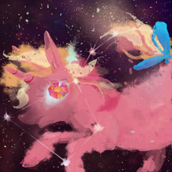 Size: 850x850 | Tagged: safe, artist:cutebrows, imported from derpibooru, galaxy (g1), g1, solo, space