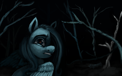 Size: 2897x1804 | Tagged: safe, artist:misstwipietwins, imported from derpibooru, fluttershy, night, solo, tree