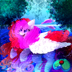 Size: 3471x3514 | Tagged: safe, artist:krissstudios, imported from derpibooru, oc, oc:ayame, insect, ladybug, pegasus, pony, female, mare, solo