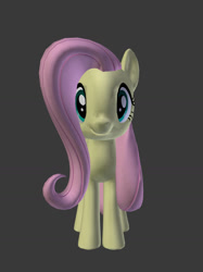 Size: 773x1034 | Tagged: safe, artist:garrettss1997, imported from derpibooru, fluttershy, pegasus, pony, 3d, female, gray background, simple background, solo, source filmmaker