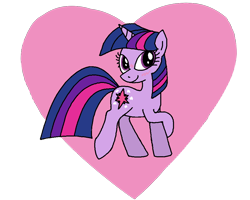 Size: 1000x800 | Tagged: safe, artist:purblehoers, imported from derpibooru, twilight sparkle, pony, unicorn, blushing, female, heart, looking at you, mare, ms paint, png, solo, unicorn twilight