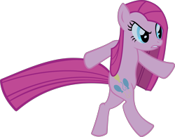 Size: 10268x8003 | Tagged: safe, artist:retroponybro, imported from derpibooru, pinkie pie, party of one, angry, bipedal, female, full body, inkscape, long mane, mare, pinkamena diane pie, simple background, transparent background, vector, walking