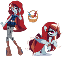 Size: 3300x3010 | Tagged: safe, artist:gihhbloonde, imported from derpibooru, oc, oc only, pegasus, pony, equestria girls, boots, clothes, female, hood, mare, shoes, simple background, solo, transparent background