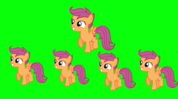 Size: 1080x600 | Tagged: safe, imported from twibooru, screencap, scootaloo, pegasus, pony, clap your hands, female, image, multeity, needs more jpeg, scootalots