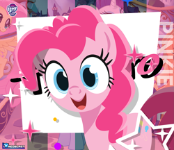 Size: 2063x1779 | Tagged: safe, artist:neoblastonda, imported from derpibooru, pinkie pie, earth pony, pony, female, hasbro, my little pony logo, solo