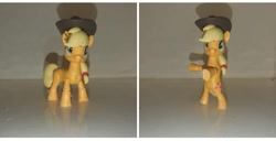 Size: 1080x555 | Tagged: safe, artist:assaultwar04, imported from derpibooru, applejack, earth pony, pony, customized toy, female, figure, irl, photo, solo, toy