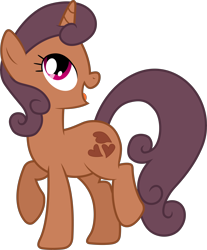 Size: 4821x5811 | Tagged: safe, anonymous editor, artist:90sigma, edit, imported from derpibooru, cocoa caliente, pony, unicorn, winter wrap up, .svg available, absurd resolution, background pony, female, mare, open mouth, open smile, palette swap, recolor, simple background, smiling, solo, svg, transparent background, vector