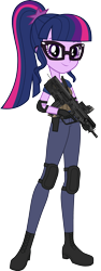 Size: 1590x4242 | Tagged: safe, alternate version, artist:edy_january, artist:twilirity, edit, imported from derpibooru, part of a set, vector edit, sci-twi, twilight sparkle, human, equestria girls, equestria girls series, armor, assault rifle, body armor, boots, bullpup, call of duty, call of duty: warzone, captain twilight, clothes, combat knife, denim, equipment, gears, glasses, gloves, gun, handgun, jeans, knife, m1911, military, mtar-21, pants, pistol, rifle, saop mctavish, shirt, shoes, simple background, soldier, solo, special forces, tactical vest, tar-21, task forces 141, transparent background, trigger discipline, united states, vector, vest, weapon