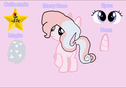 Size: 2360x1640 | Tagged: safe, imported from derpibooru, oc, oc only, oc:starry rose, pony, unicorn, base used, female, filly, foal, horn, magical lesbian spawn, offspring, parent:moondancer, parent:starlight glimmer, parents:glimmerdancer, pink background, shy, simple background, solo, unicorn oc