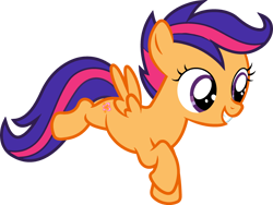 Size: 2992x2255 | Tagged: safe, artist:lizzmcclin, imported from derpibooru, scootaloo, scootaloo (g3), pegasus, pony, female, filly, foal, g3, g3 to g4, generation leap, simple background, solo, transparent background