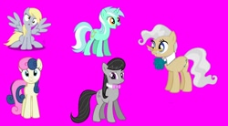 Size: 1080x598 | Tagged: safe, imported from twibooru, screencap, bon bon, derpy hooves, lyra heartstrings, mayor mare, octavia melody, sweetie drops, earth pony, pegasus, pony, unicorn, series:mayor's best friend, series:mlp animation's short films, adorabon, cute, derpabetes, female, image, lyrabetes, needs more jpeg, tavibetes