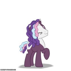 Size: 3600x3600 | Tagged: safe, artist:ramixe dash, imported from derpibooru, pony, unicorn, series:make your tale, series:make your tale season 2, g5, g5 to g4, generation leap, male, older, plum rainbows, rule 63, shadow, simple background, stallion, transparent background, violette rainbow