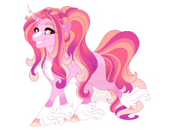 Size: 3600x2700 | Tagged: safe, artist:gigason, imported from derpibooru, oc, oc:gown galore, pony, unicorn, magical lesbian spawn, offspring, parent:princess cadance, parent:sassy saddles, simple background, solo, transparent background, unshorn fetlocks