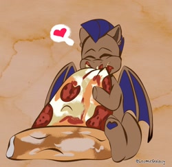 Size: 2048x1987 | Tagged: safe, artist:cozziesart, imported from ponybooru, oc, oc only, pony, food, male, pizza