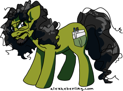 Size: 2523x1875 | Tagged: dead source, safe, artist:alex-heberling, imported from derpibooru, earth pony, pony, channel awesome, douchey mcnitpick, facial hair, glasses, male, nostalgia critic, ponified, simple background, solo, stallion, tgwtg, transparent background