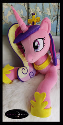 Size: 1280x2542 | Tagged: safe, artist:purplenebulastudios, imported from derpibooru, princess cadance, pony, irl, photo, plushie, solo