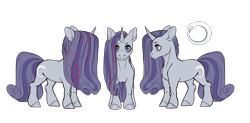 Size: 2290x1131 | Tagged: safe, artist:shady-bush, imported from derpibooru, oc, oc:rocky shoals, pony, unicorn, female, magical lesbian spawn, mare, offspring, parent:maud pie, parent:rarity, parents:rarimaud, simple background, solo, transparent background