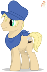 Size: 3984x6119 | Tagged: safe, artist:r4hucksake, imported from derpibooru, oc, oc:draw bar, earth pony, pony, hat, male, simple background, solo, stallion, transparent background