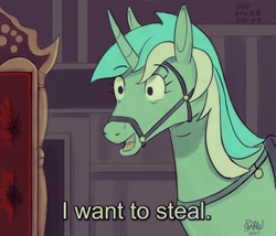 Size: 2000x1709 | Tagged: safe, artist:meater6, imported from ponybooru, lyra heartstrings, human, unicorn, bridle, bust, female, humanized, l.u.l.s., mare, over the garden wall, solo, tack