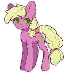 Size: 1014x1134 | Tagged: safe, artist:lnspira, berry green, earth pony, pony, female, mare, simple background, transparent background